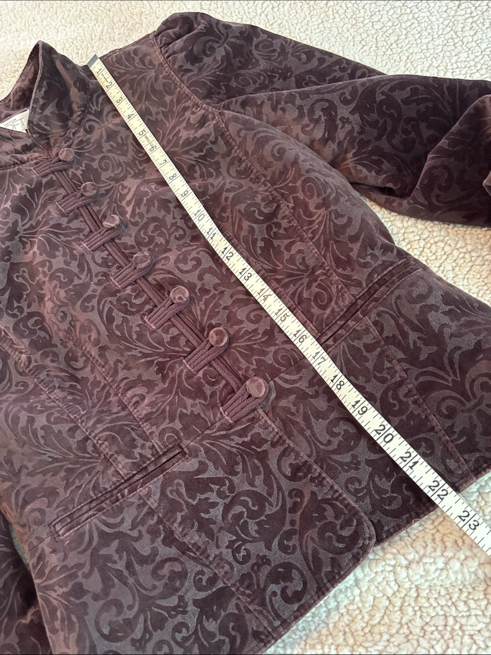 NWT Ann Taylor LOFT deep purple velvet embossed blazer * sz 6 - Picture 8 of 16